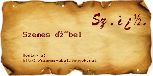 Szemes Ábel névjegykártya