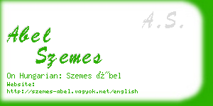 abel szemes business card